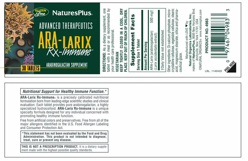 Rx-Immune® ARA-Larix - 30 Tablets