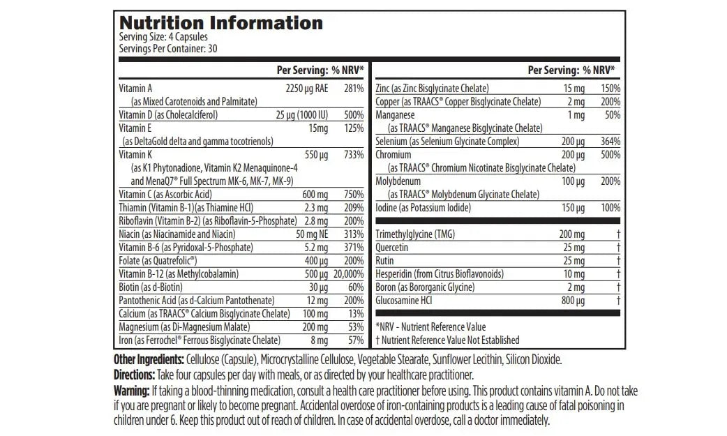 DFH Complete Multi with Copper & Iron - 120 capsules