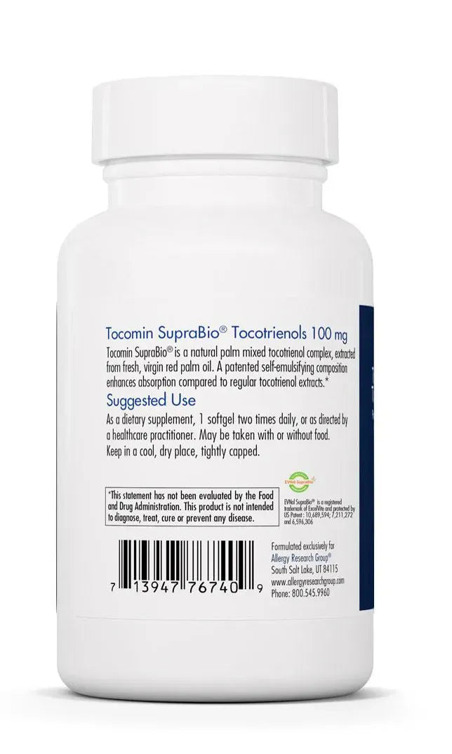 Tocomin SupraBio® Tocotrienols 100 mg - 120 Softgels