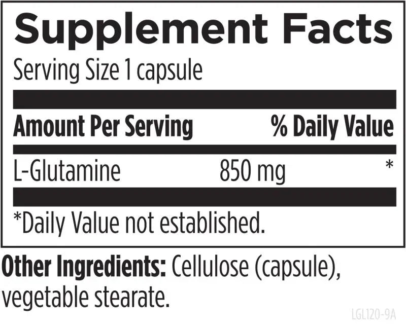 L-Glutamine - 120 capsules