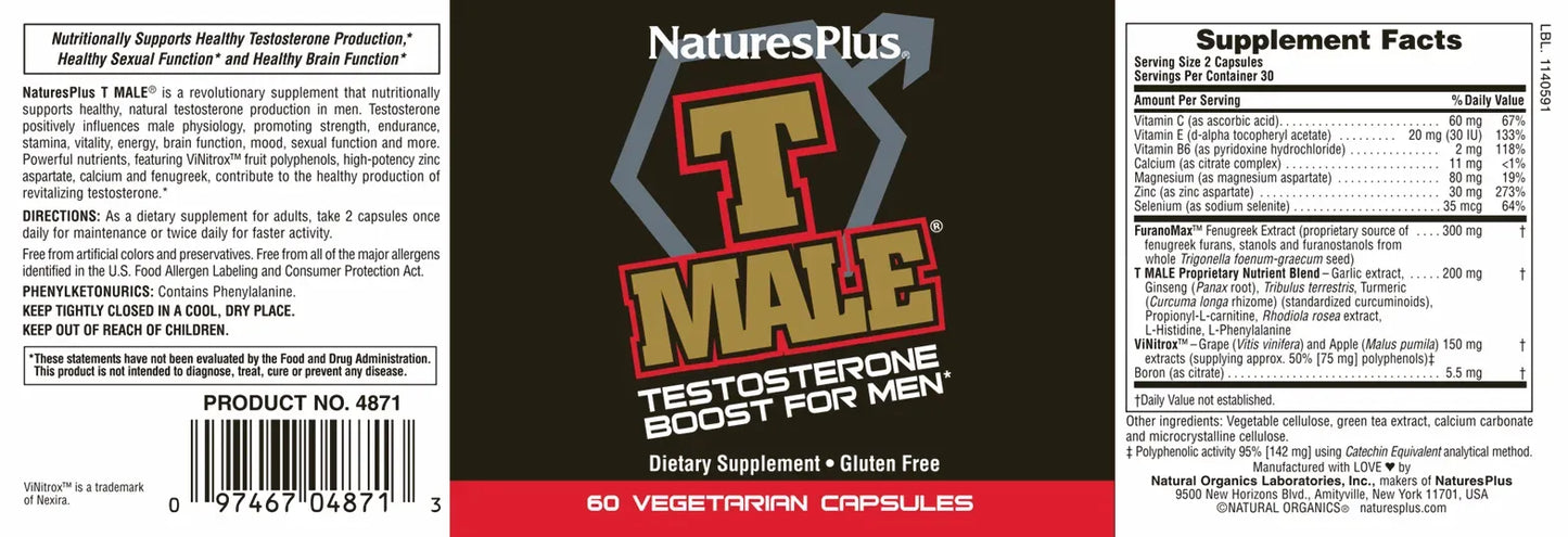 T Male® - 60 Capsules