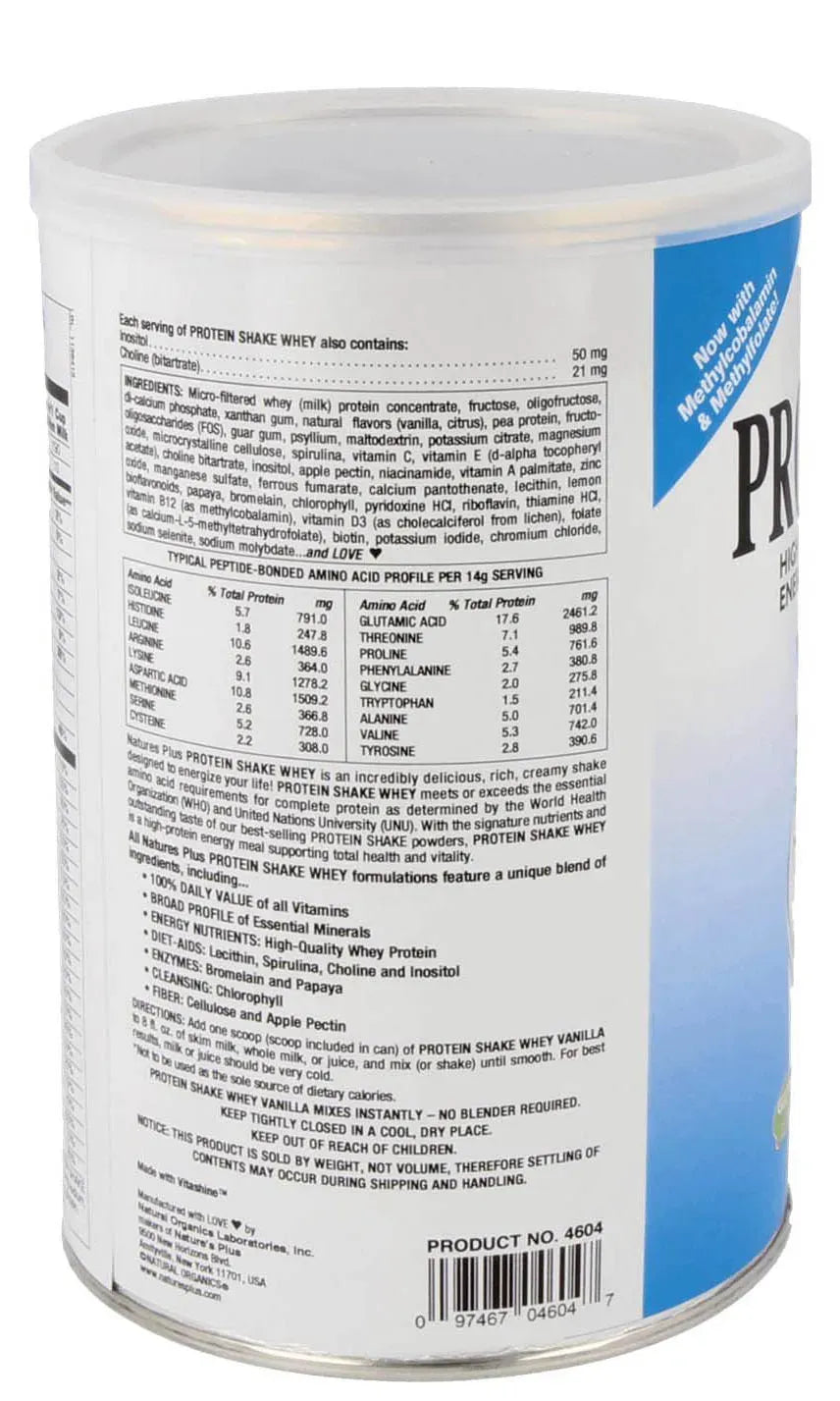 Protein Shake Whey, Vanilla - 476 gr