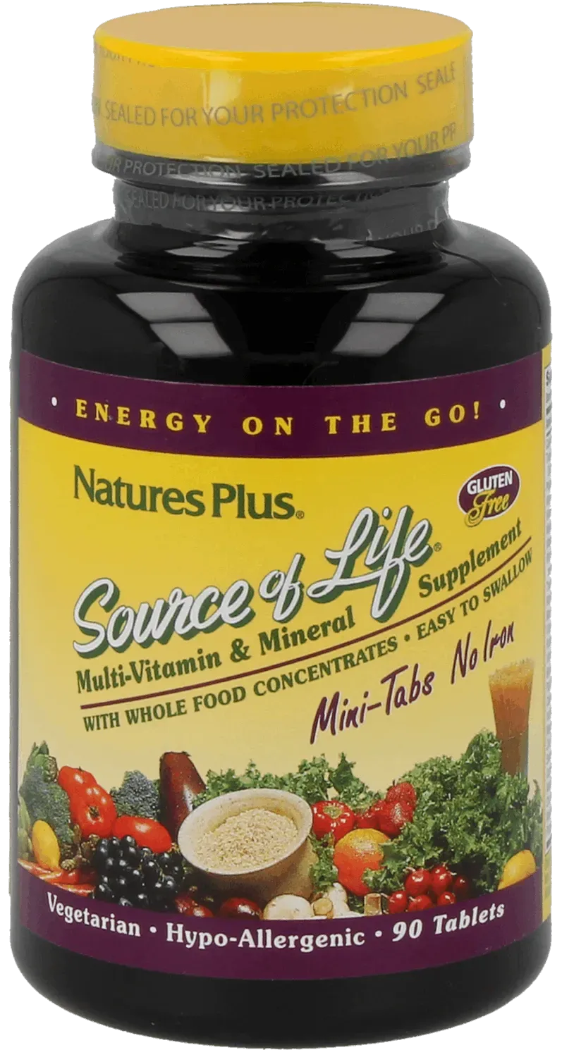 Source of Life® No Iron - 90 Mini Tablets