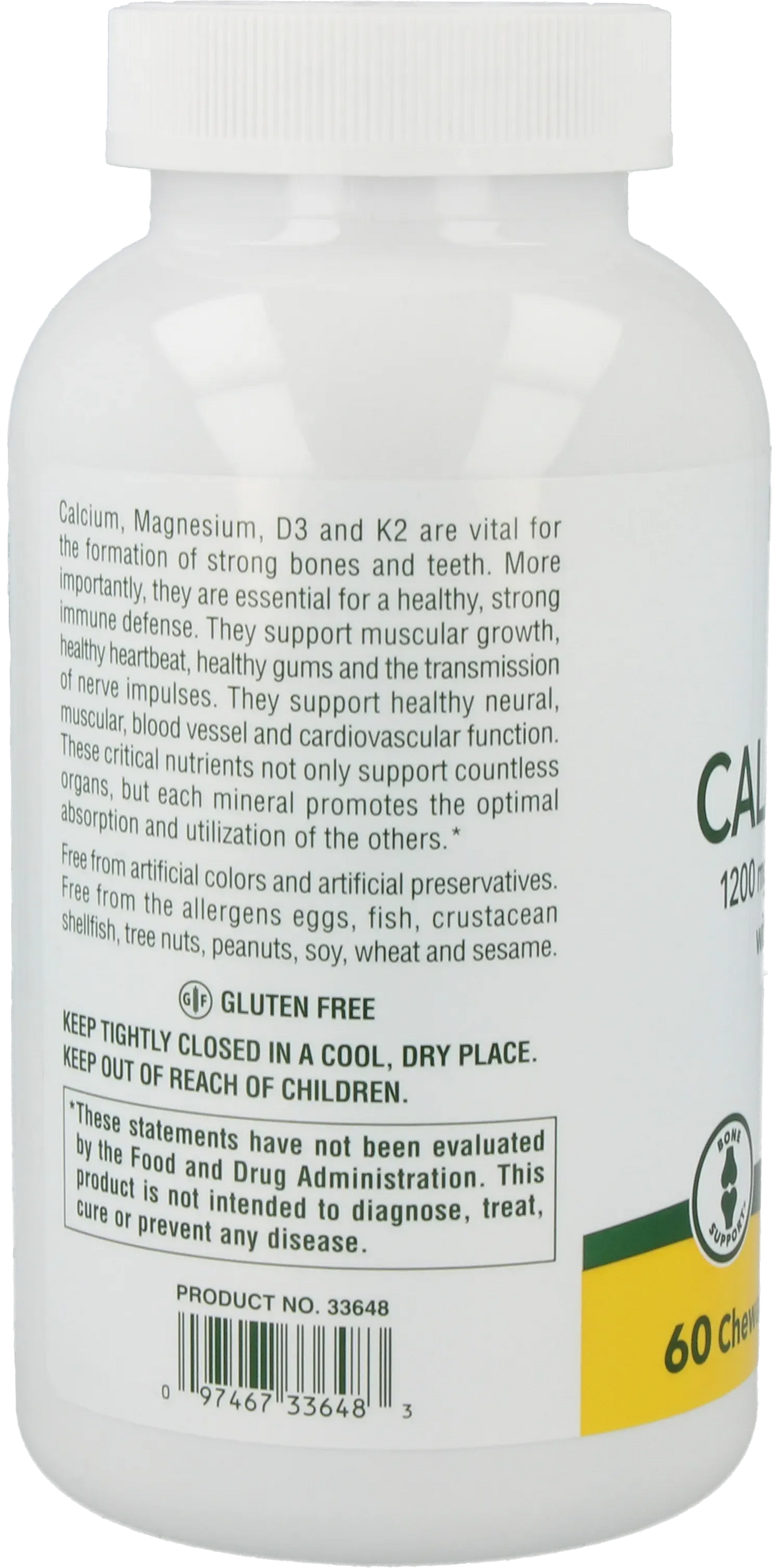 Cal/Mag/Vit. D3 with Vitamin K2 - 60 Lozenges
