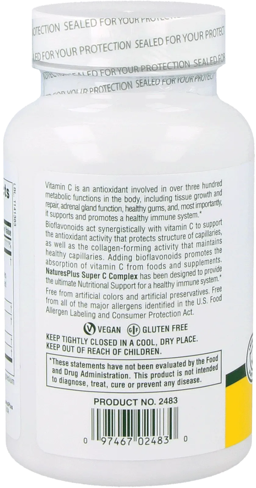 Super C Complex 500 mg - 90 Capsules