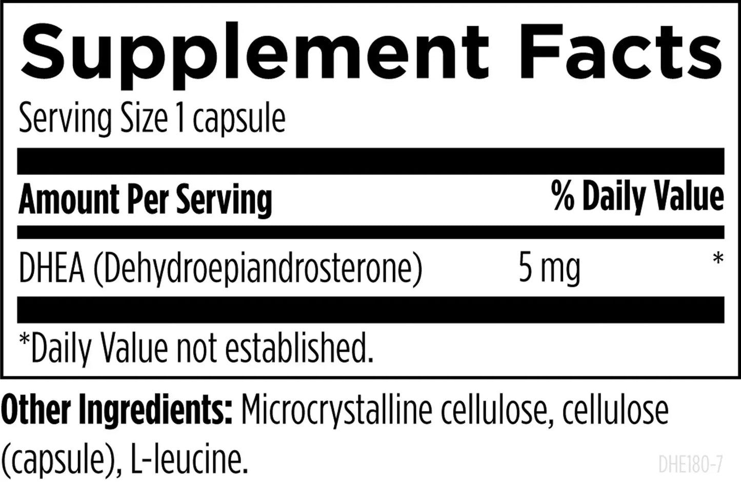 DHEA 5 mg - 180 capsules