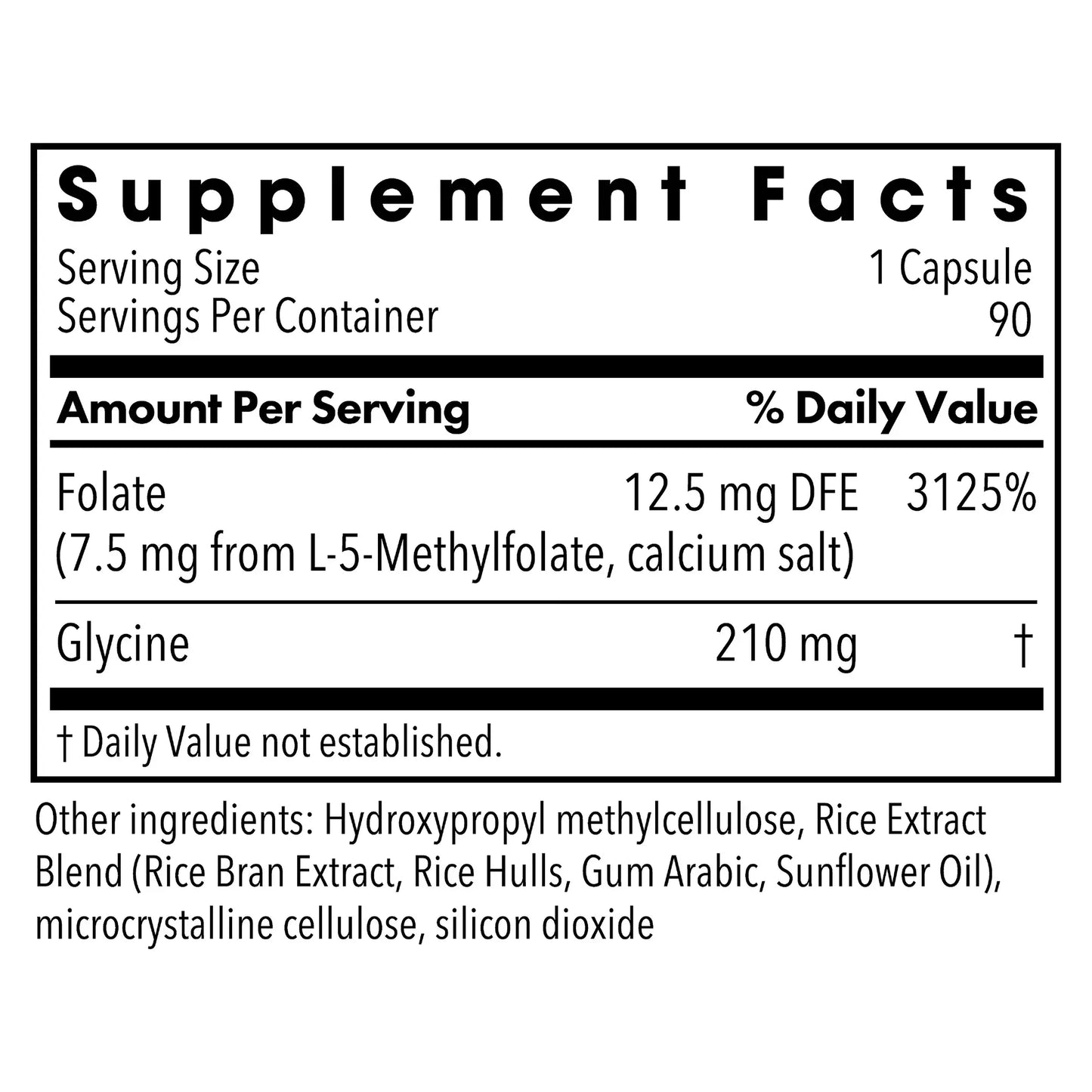 MethylPro® L Methylfolate 7.5mg - 90 capsules
