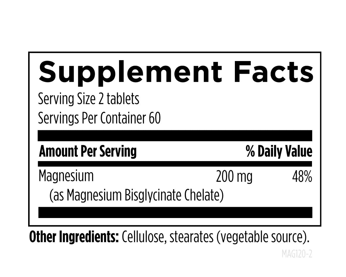 Magnesium Chelate - 120 tablets