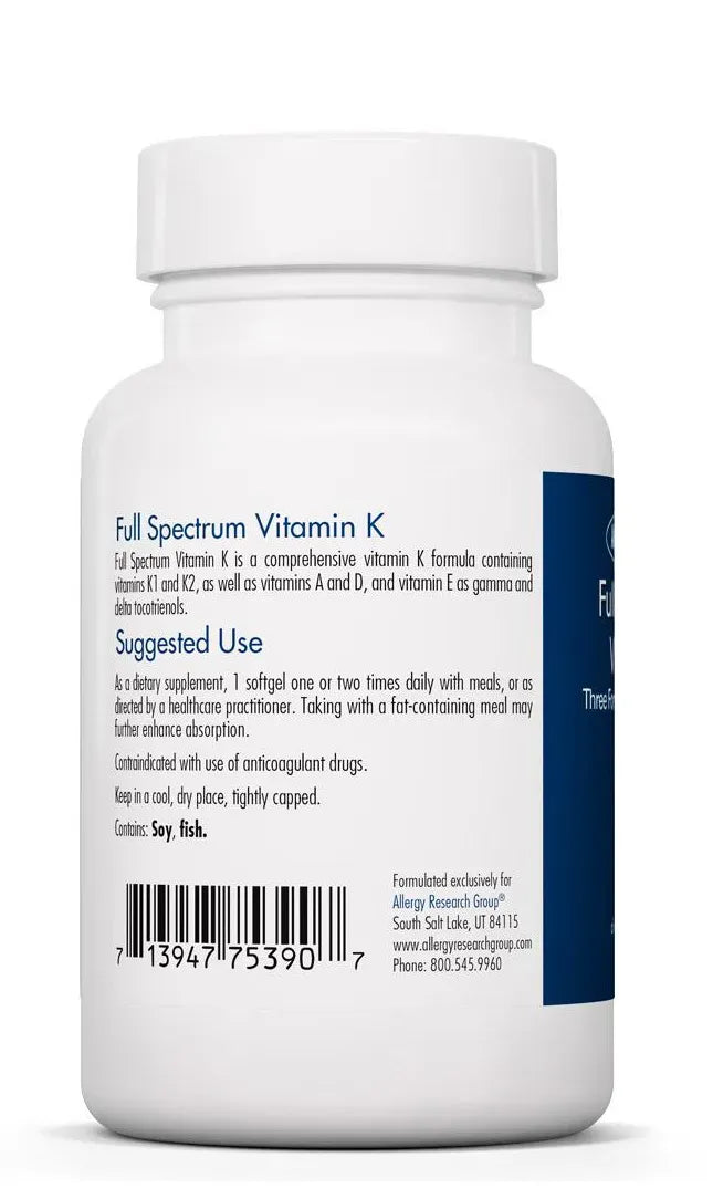 Full Spectrum Vitamin K - 90 softgels
