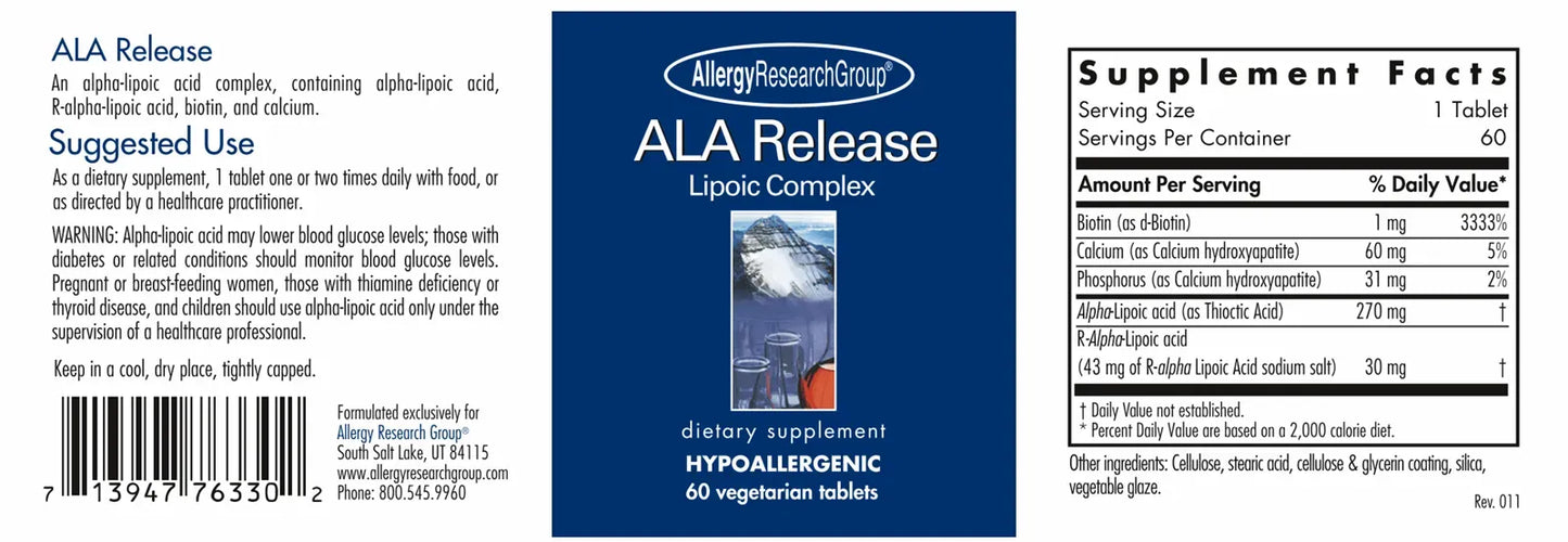 ALA Release - 60 Tablets