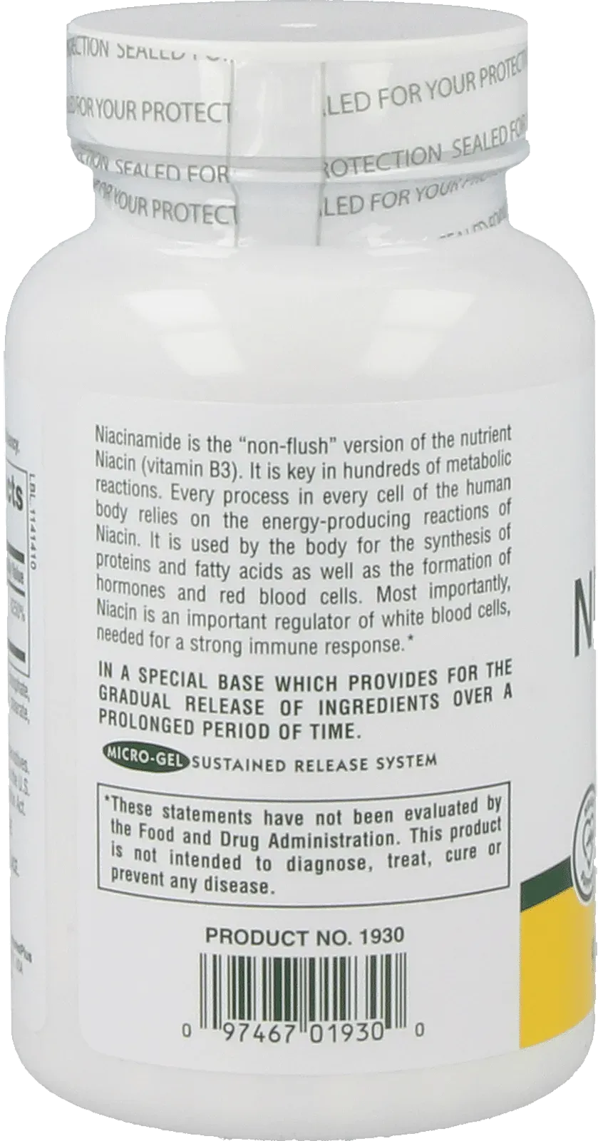 Niacinamide 1000 mg - 90 tablets