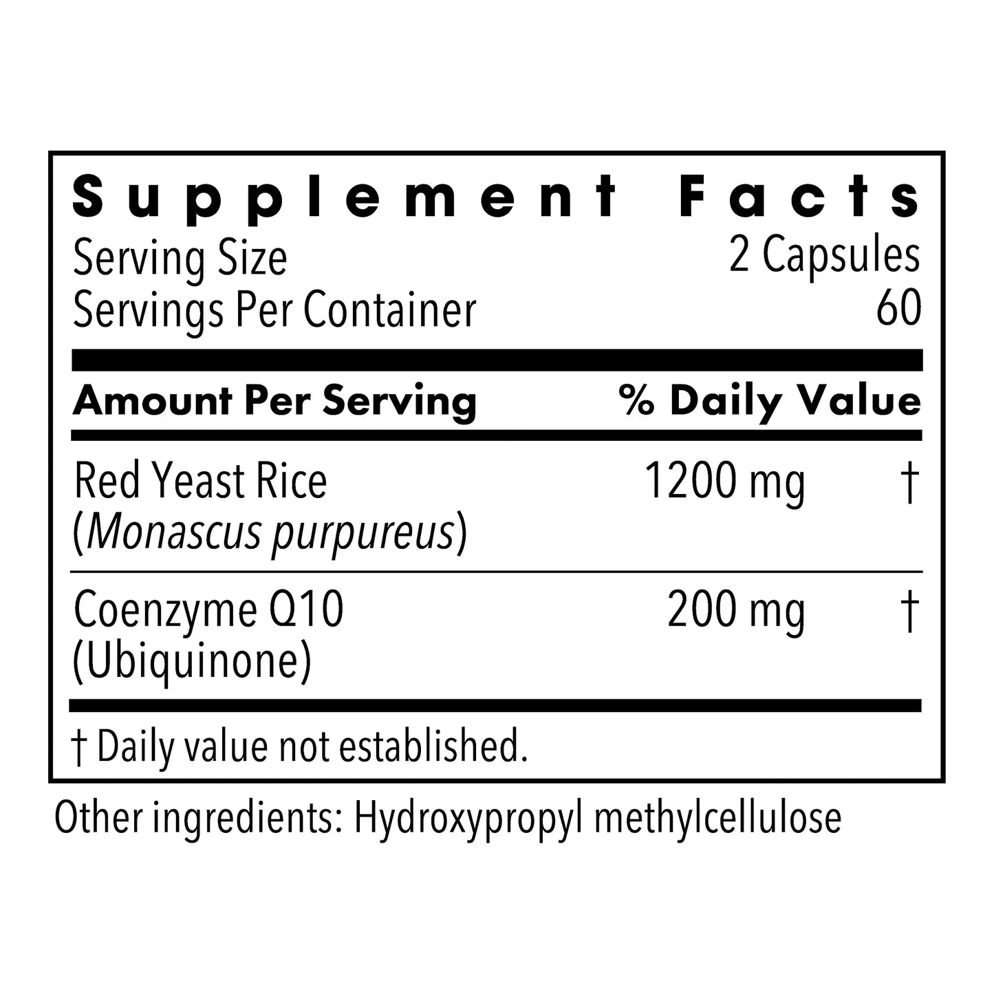 Red Yeast Rice with CoQ10 - 120 capsules
