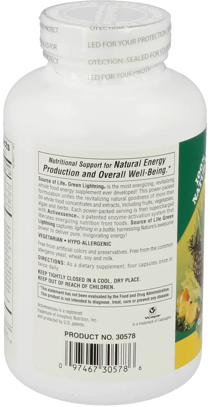 Source of Life® Green Lightning® - 180 Capsules