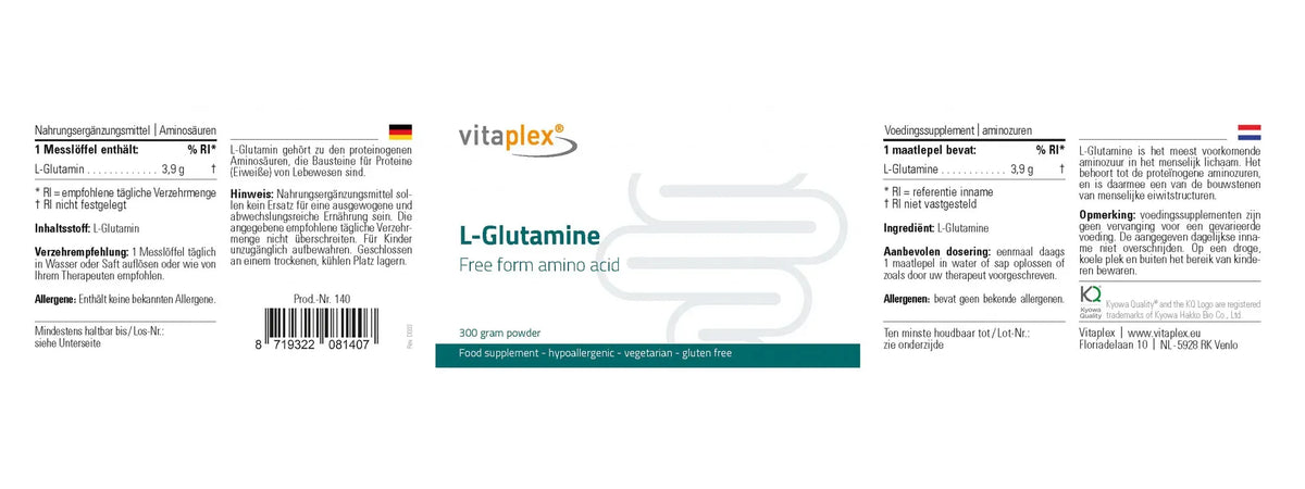 L-Glutamine - 300 g powder