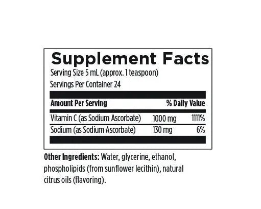 Liposomal Vitamin C - 120 mL liposomal