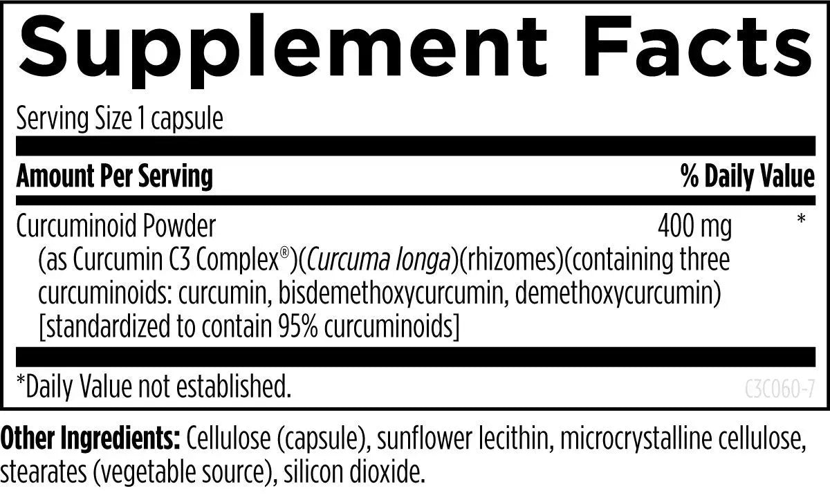 C3 Curcumin Complex - 60 capsules