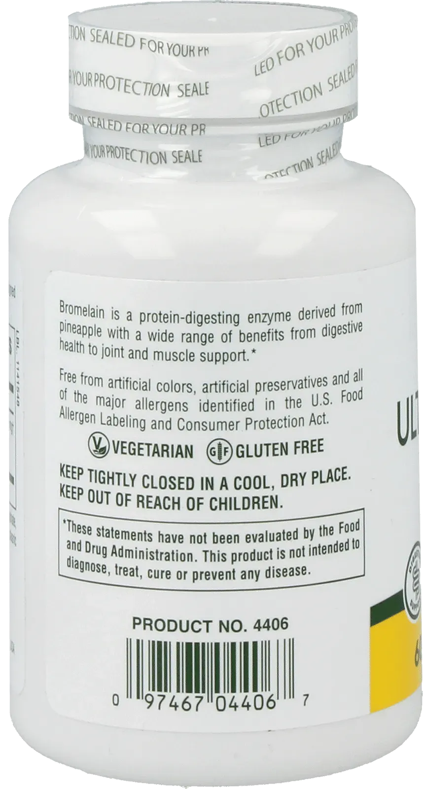 Ultra Bromelain - 60 tablets