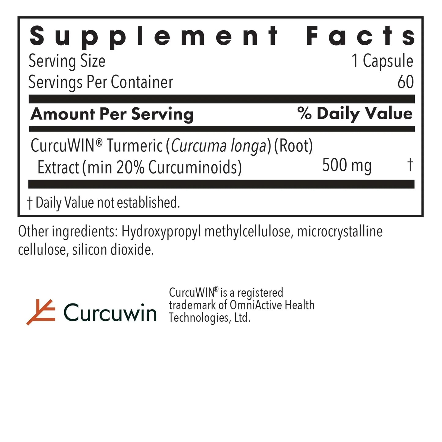 CurcuWIN® 500 - 60 capsules