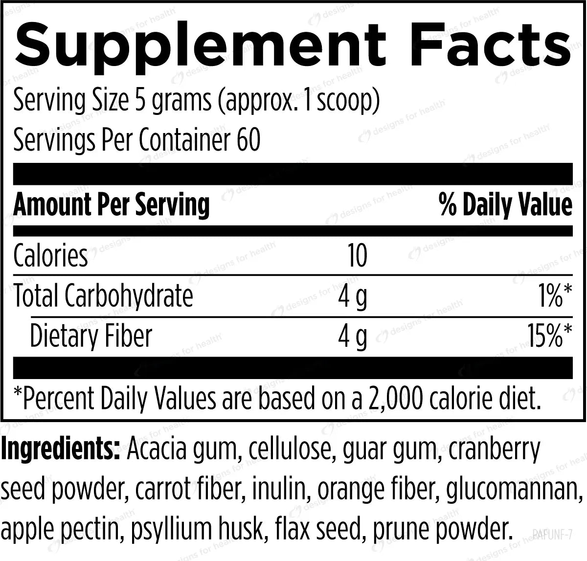 Fiber Prebiotic Complete (formerly PaleoFiber) - 300 g powder