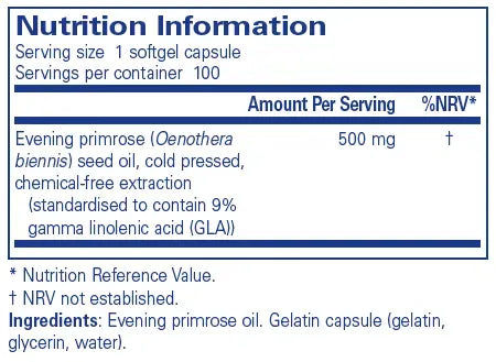 Evening Primrose Oil - 100 softgels