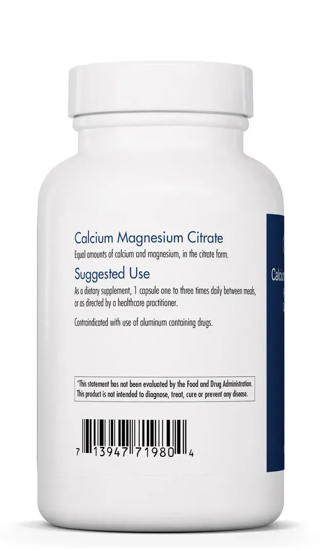 Calcium Magnesium Citrate - 100 capsules
