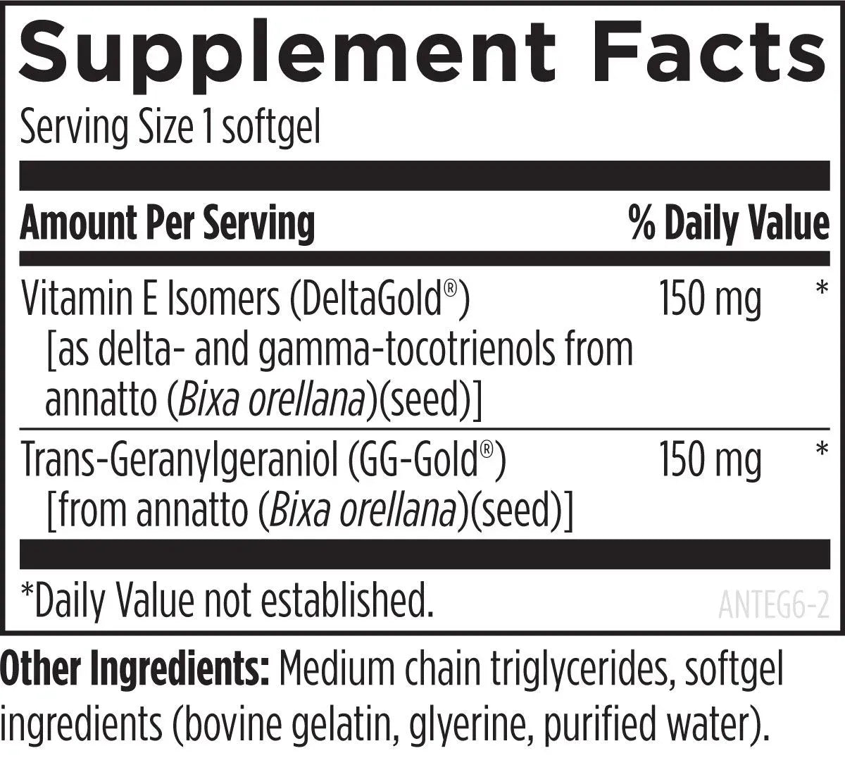 Annatto-E® GG - 60 softgels