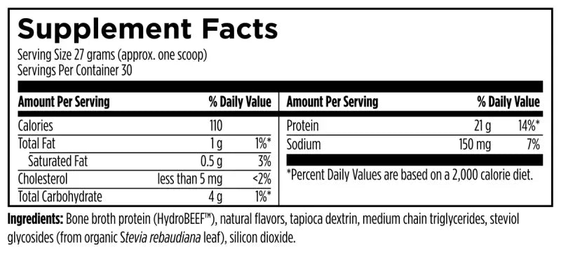 Designs for Sport Grass-Fed Beef Protein Vanilla - 810 g powder