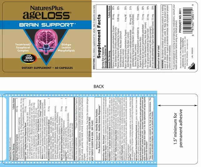 AgeLoss Brain Support - 60 Capsules