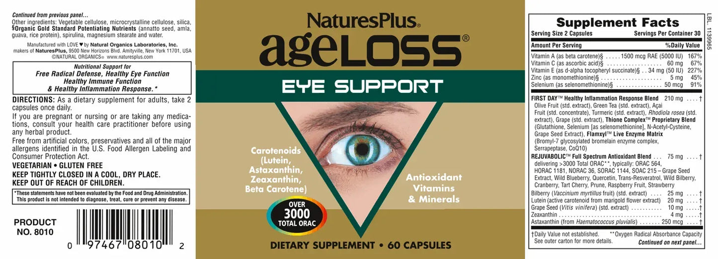 AgeLoss Eye Support - 60 Capsules