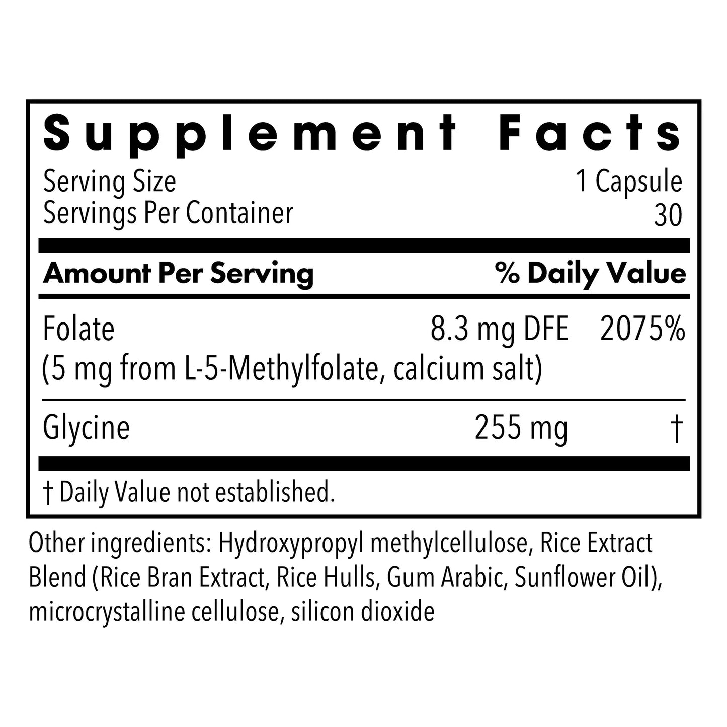 MethylPro® L Methylfolate 5mg - 30 capsules