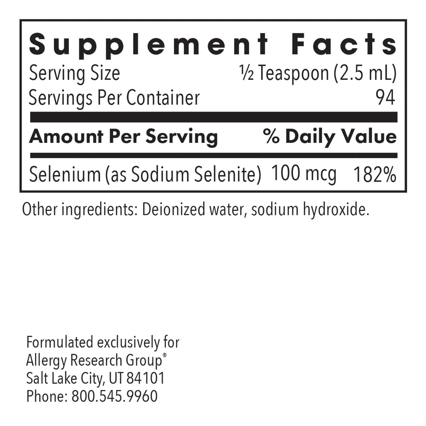 Selenium Solution - 236 mL liquid