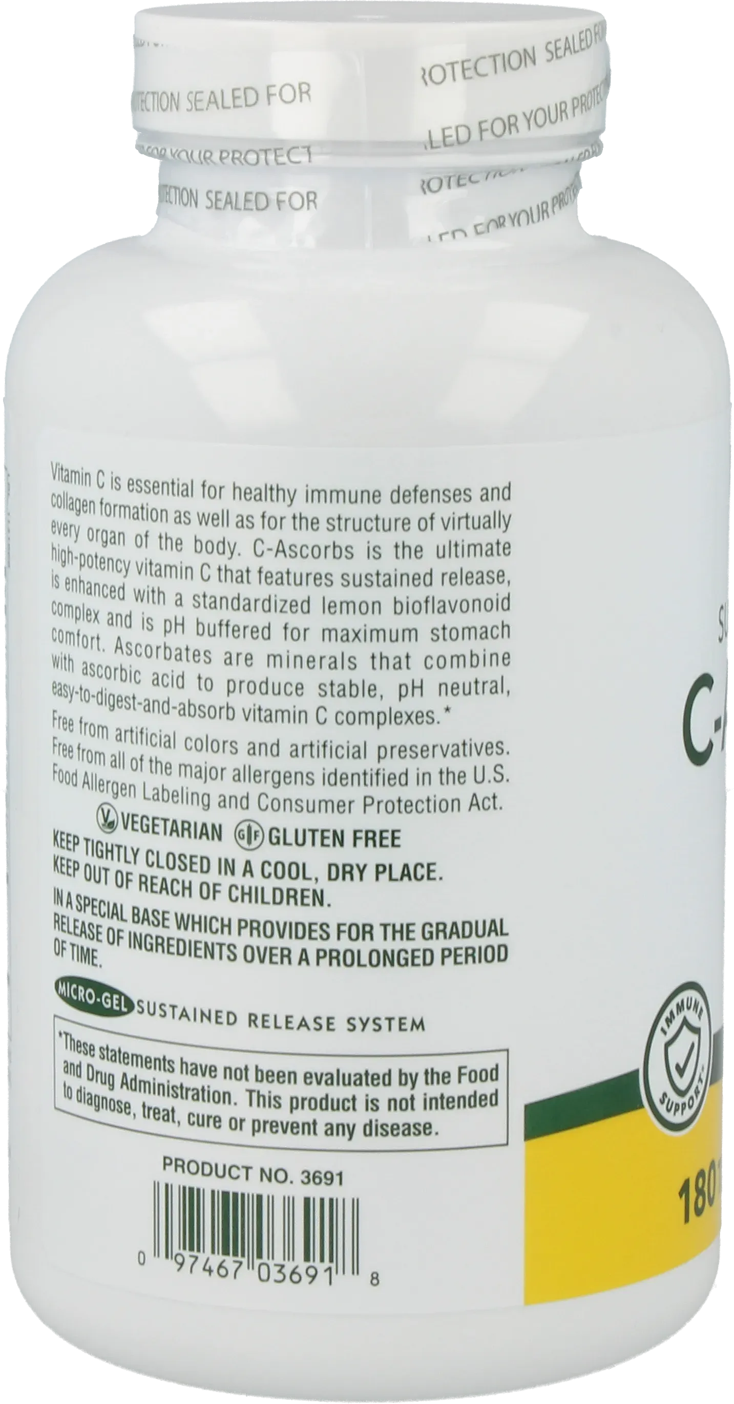 C-Ascorbs® 1000 mg - 180 Tablets