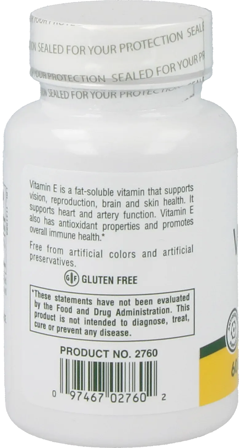 Vitamin E Mixed Tocopherol - 60 softgels