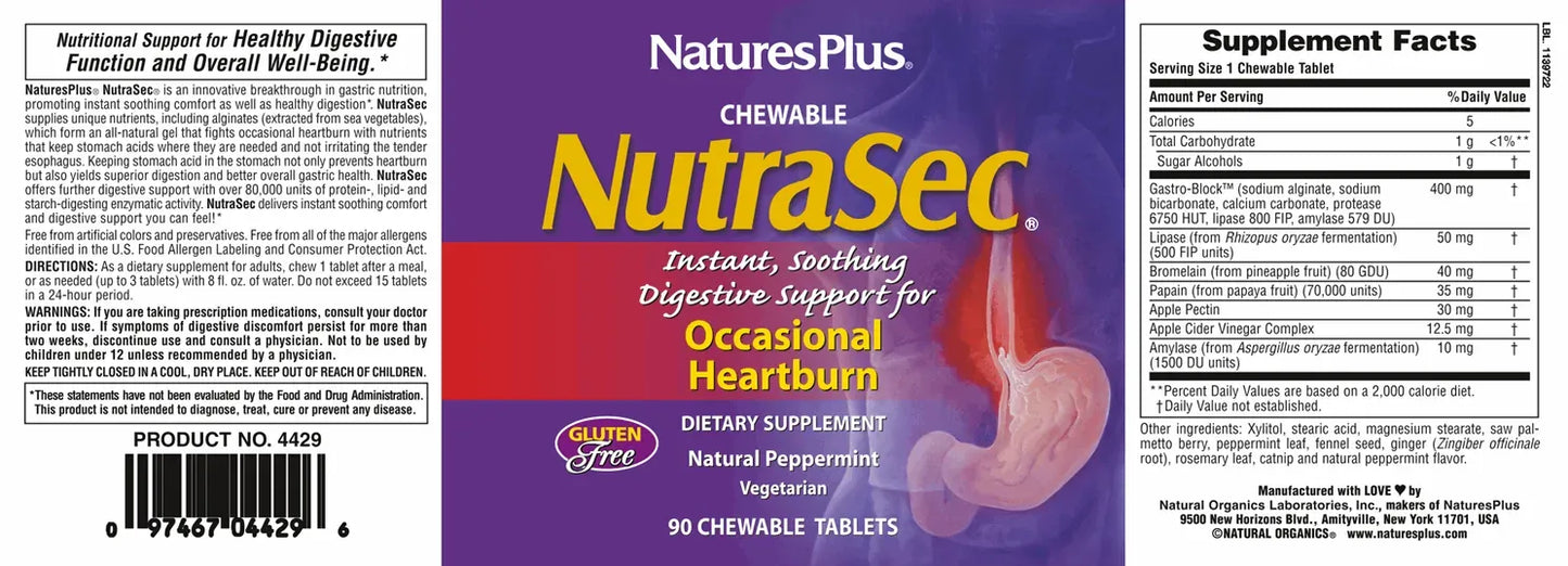 NutraSec™ mit Gastro-Block™ - 90 Lozenges