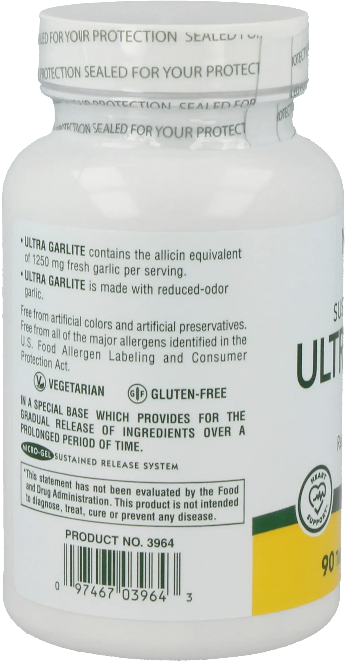 Ultra Garlite® 1000 mg - 90 Tablets