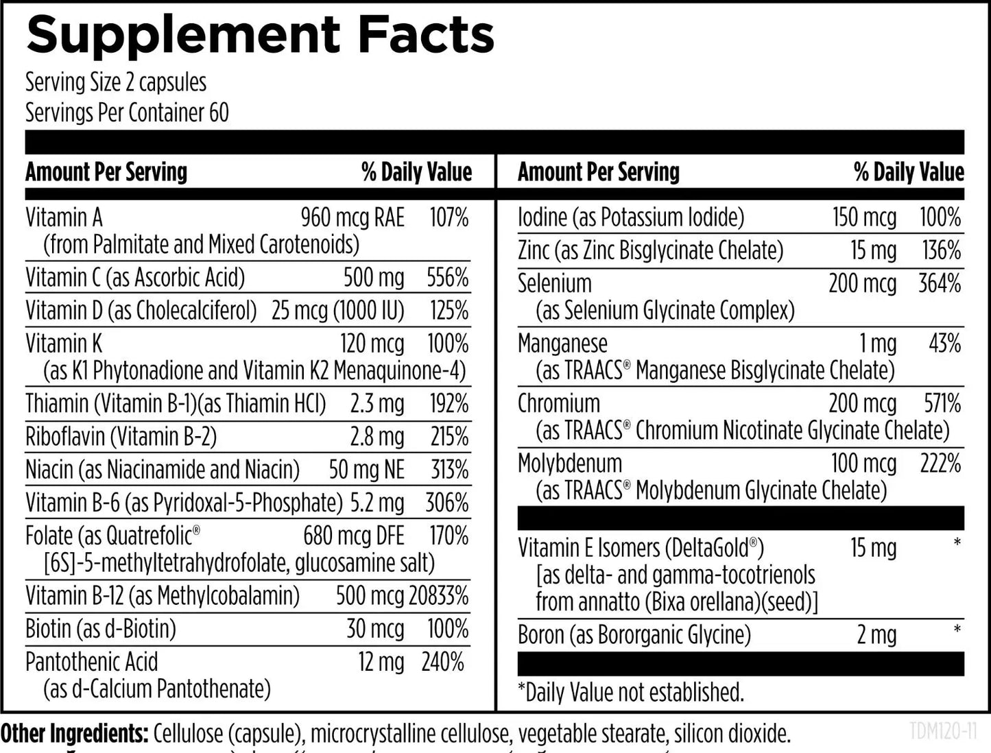 Twice Daily Multi™ - 120 capsules