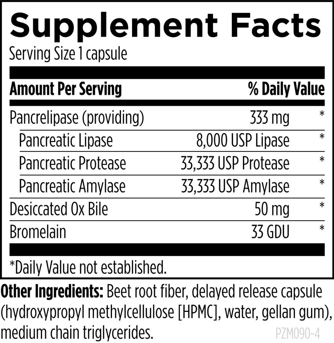 Pancreatic Enzyme Complex™ - 90 capsules