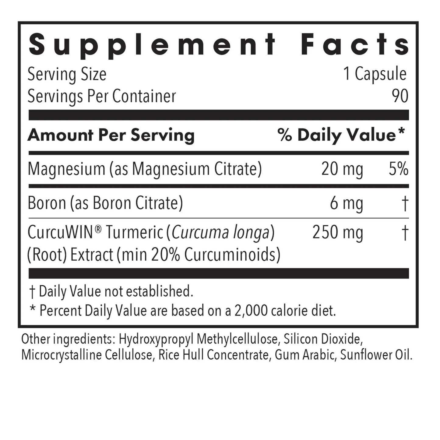 Boron Joint with CurcuWIN® - 90 capsules