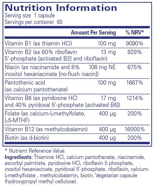 B-Complex Plus - 60 capsules
