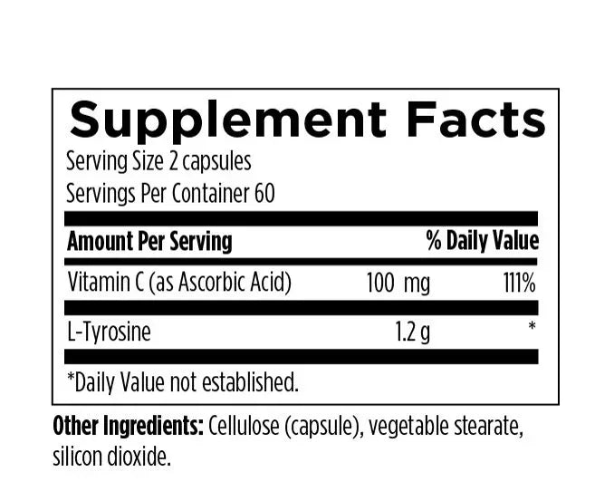 L-Tyrosine 1g - 120 Tablets
