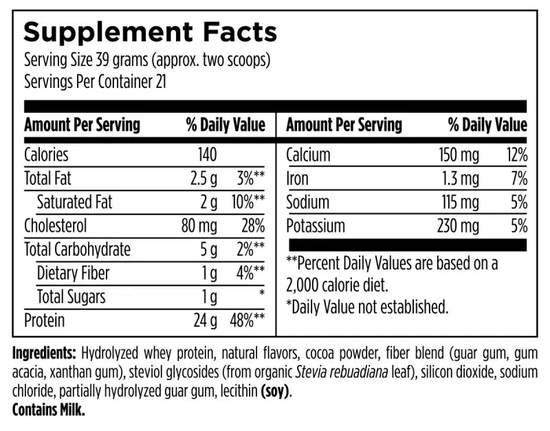Designs for Sport Hydrolyzed ISO-Whey Protein Chocolate - 819 g powder
