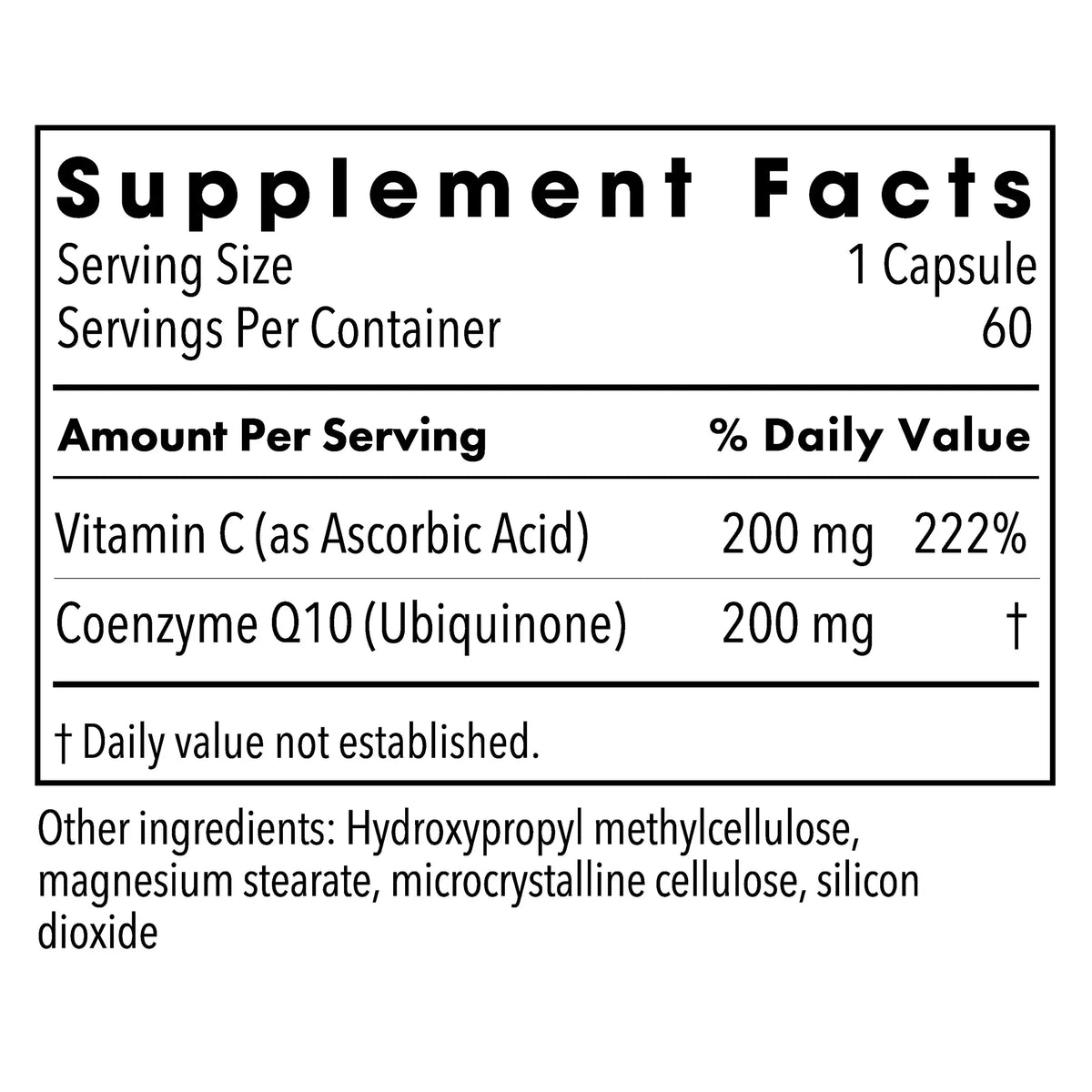 CoQ10 200 mg - 60 capsules