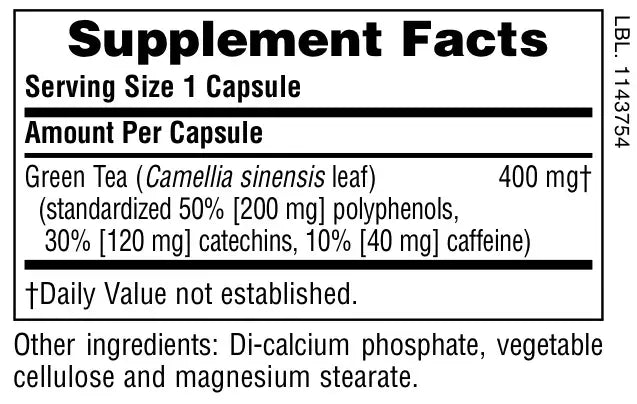 Chinese Green Tea 400 mg - 60 capsules