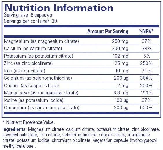 Mineral 650A - 180 capsules