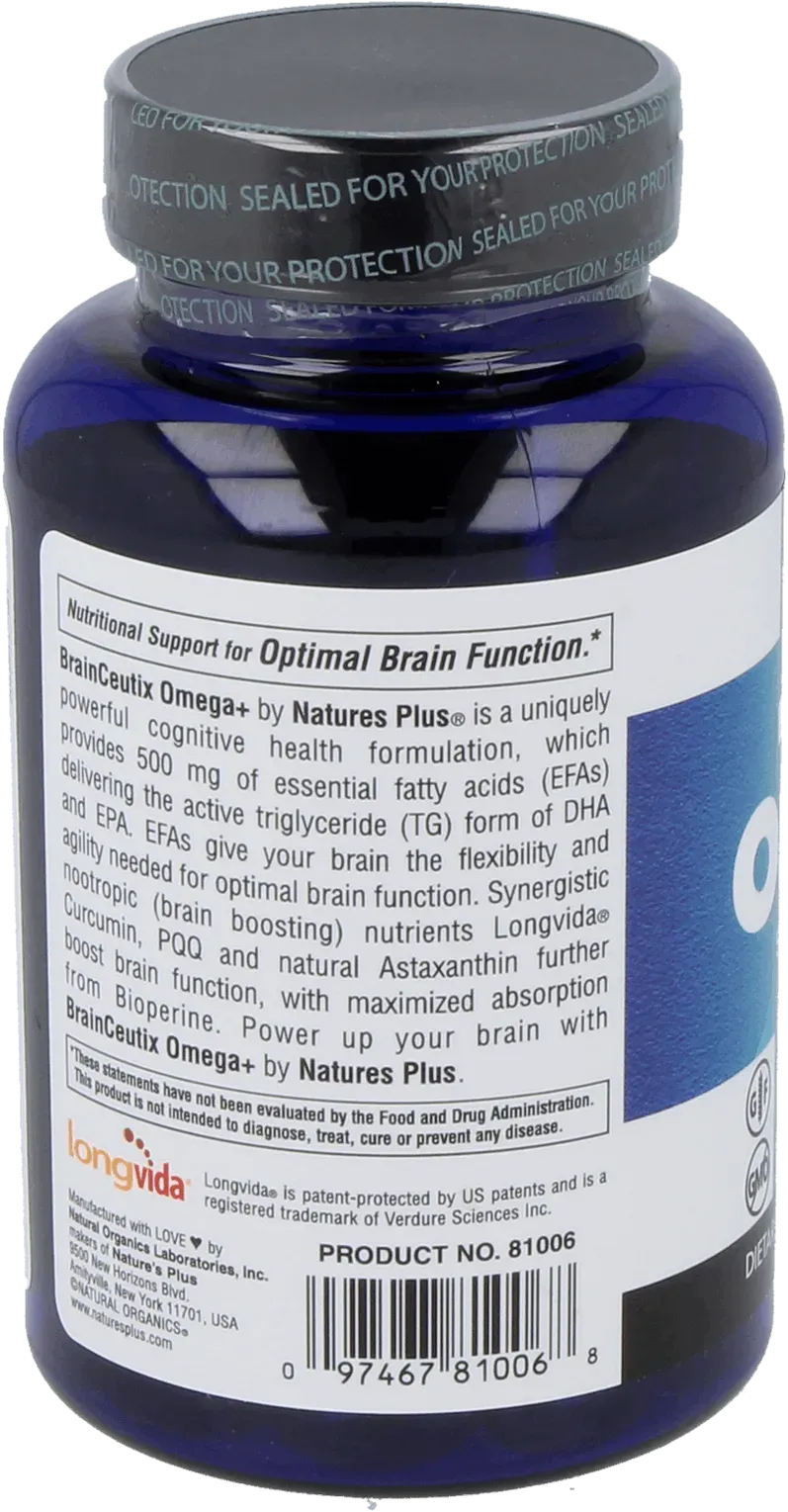Brainceutix™ Omega+ - 60 Softgels