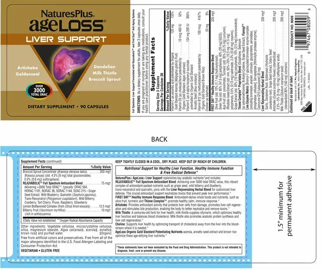 AgeLoss Liver Support - 90 Capsules