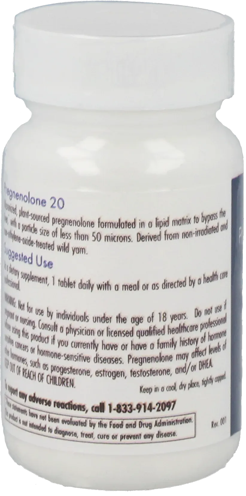 Pregnenolone 20 mg - 60 Tablets