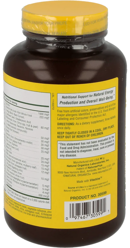 Source of Life® No Iron - 90 Tablets