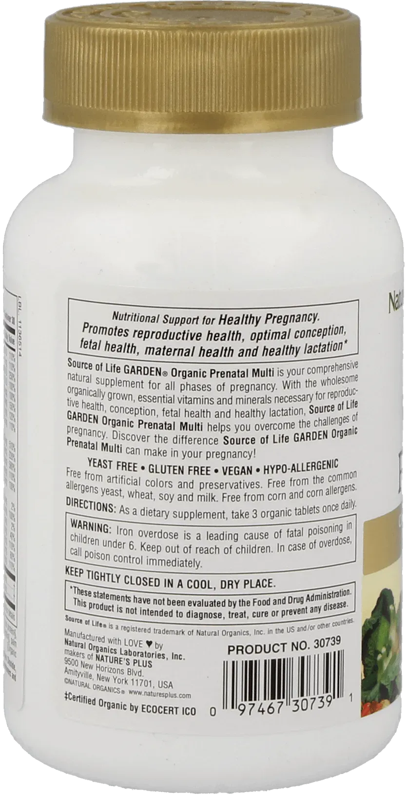 Source of Life® Garden™ Prenatal Multi - 60 Capsules