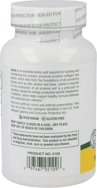 L-Lysine 500 mg - 90 Capsules